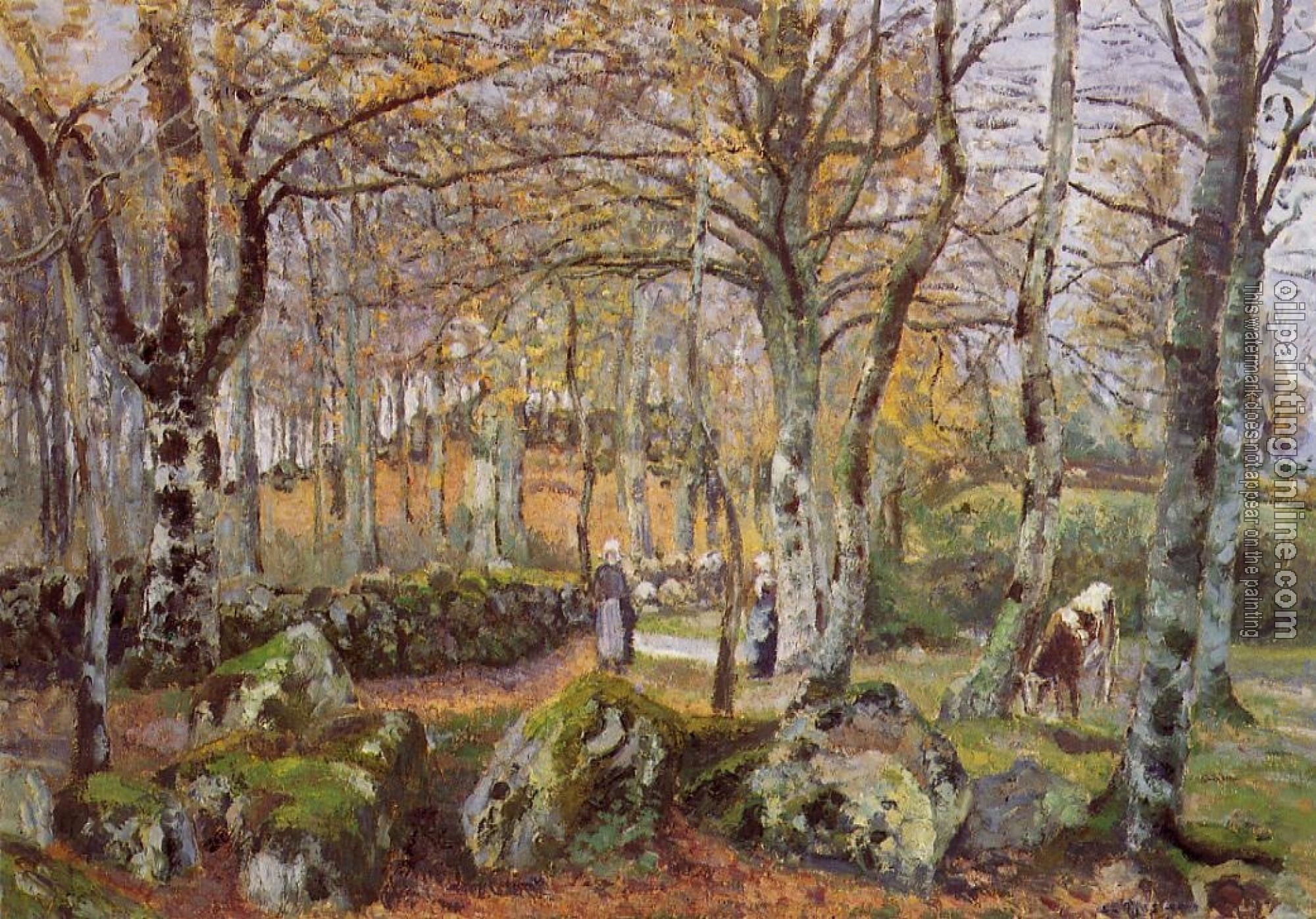Pissarro, Camille - Landscape with Rocks, Montfoucault